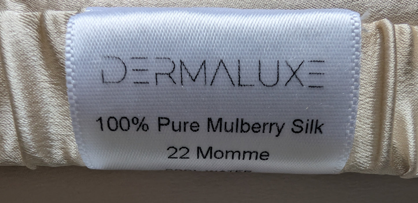 100% Pure Mulberry Silk Sleep Eye Mask, 22 Momme, Champagne